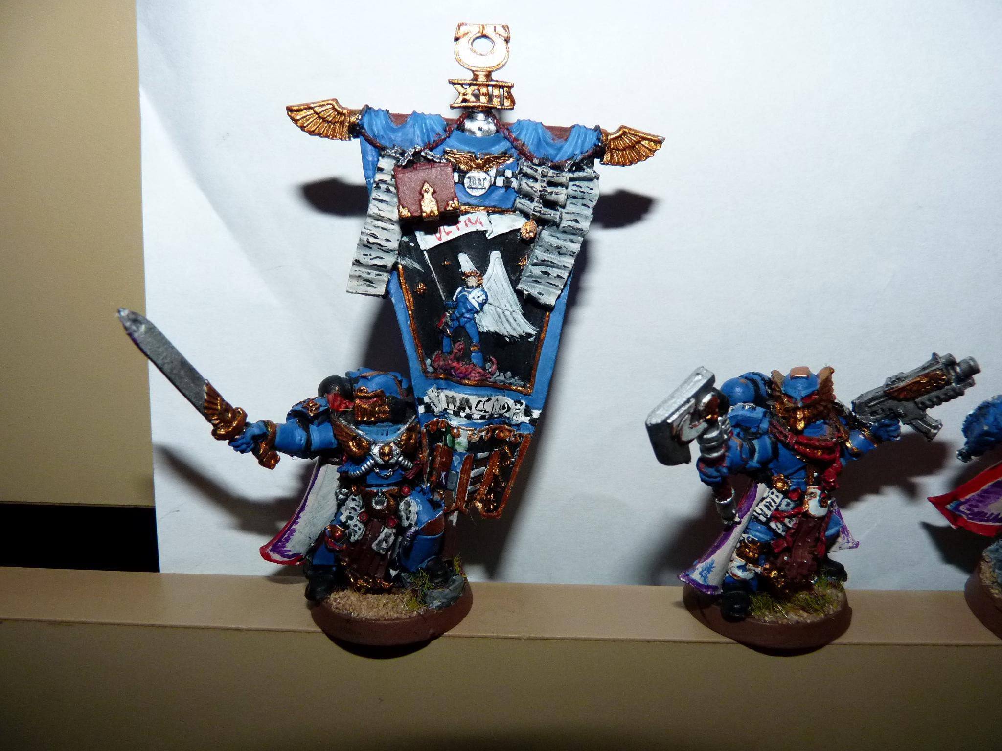 Banner, Headquarters, Honour Gaurd, Marneus Calgar, Space Marines, Standard Bearer, Ultramarines